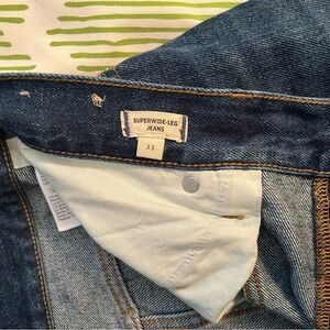 Madewell super wide leg jeans. Worn twice.